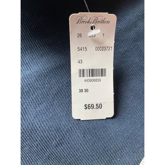New w/tags Brooks Brothers Mens 38x30 Navy Corduroys Pants Cotton-Spandex - Picture 9 of 13